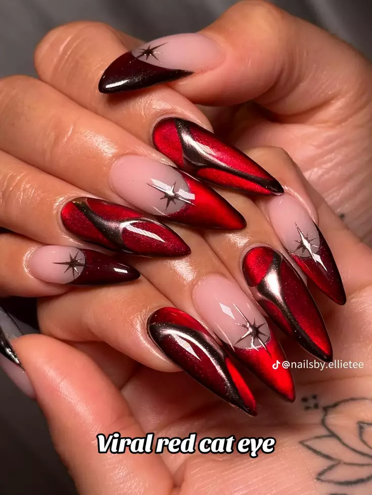 Red Silver Chrome